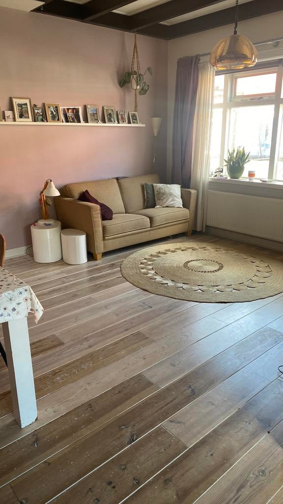 Grenen houten vloer plm 26 vierkante mtr, Huis en Inrichting, Stoffering | Vloerbedekking, Ophalen, Zo goed als nieuw, 25 tot 50 m²