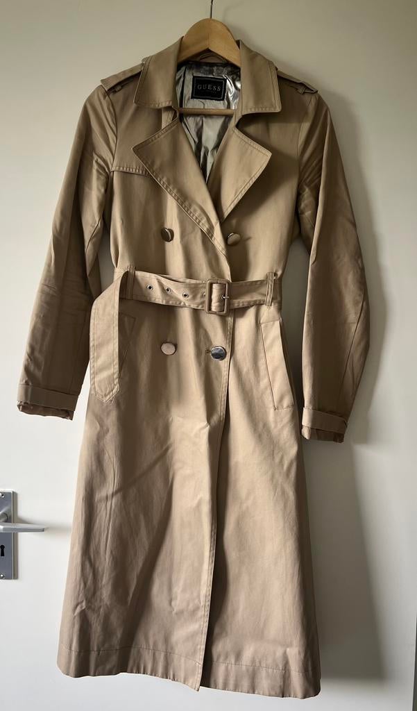 GUESS trenchcoat xs, Kleding | Dames, Jassen | Zomer, Ophalen, Gedragen, Maat 34 (XS) of kleiner, Beige