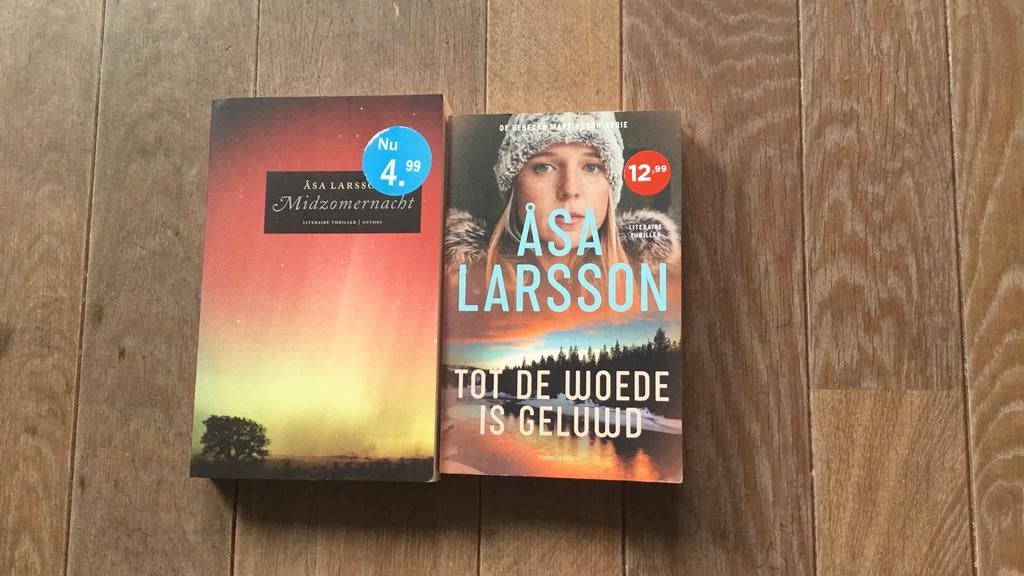 2 x Asa Larsson, Boeken, Ophalen of Verzenden, Zo goed als nieuw