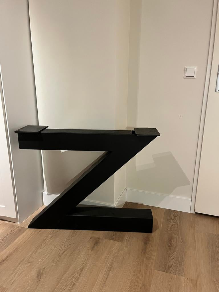 Set van 2 stalen tafelonderstellen - industrieel design, Ophalen, Tafelpoot, Gebruikt, 50 tot 100 cm