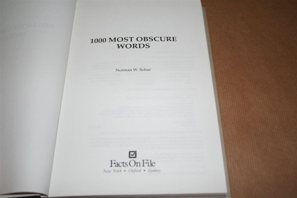 1000 Meest Obscure Engelse Woorden [1990], Boeken, Ophalen of Verzenden, Gelezen, Van Dale, Engels