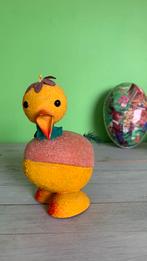 Candy container wiebelkopje vintage paasversiering kuiken, Ophalen of Verzenden, Gebruikt