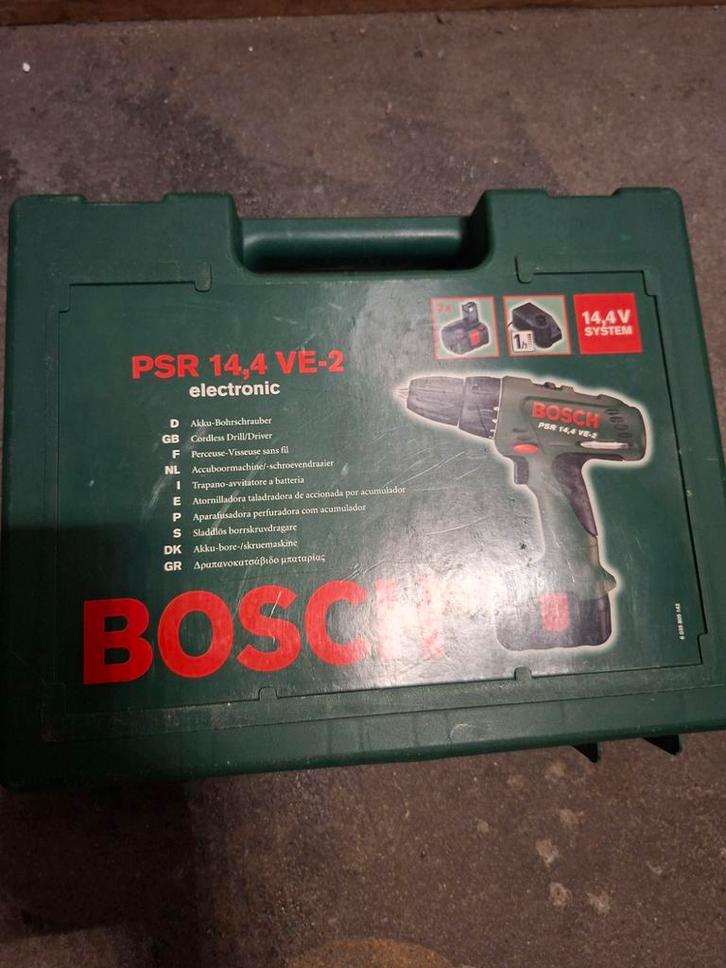 Bosch PSR 14.4 VE-2 Electronic Schroevendraaier, Doe-het-zelf en Verbouw, Gereedschap | Boormachines, Gebruikt, Boor- en Schroefmachine