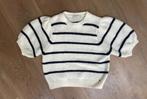 Costes gestreepte trui dames M gebreide korte mouw, Kleding | Dames, Truien en Vesten, Maat 38/40 (M), Wit, Ophalen of Verzenden