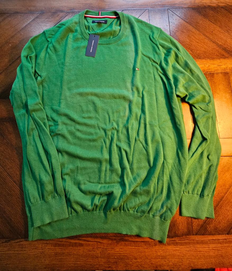 Tommy Hilfiger Trui XXL nieuw groen, Kleding | Heren, Truien en Vesten, Tommy Hilfiger, Nieuw, Overige maten, Ophalen of Verzenden