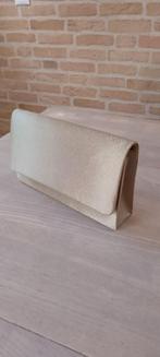Elegante champagnekleurige clutch, Sieraden, Tassen en Uiterlijk, Tassen | Damestassen, Ophalen of Verzenden, Zo goed als nieuw