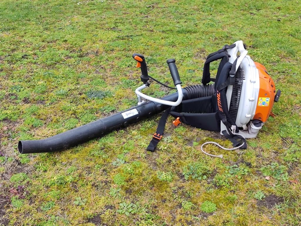 Stihl BR 600 Magnum ruggedragen bladblazer, Tuin en Terras, Bladblazers, Ophalen, Gebruikt, Ruggedragen, Stihl
