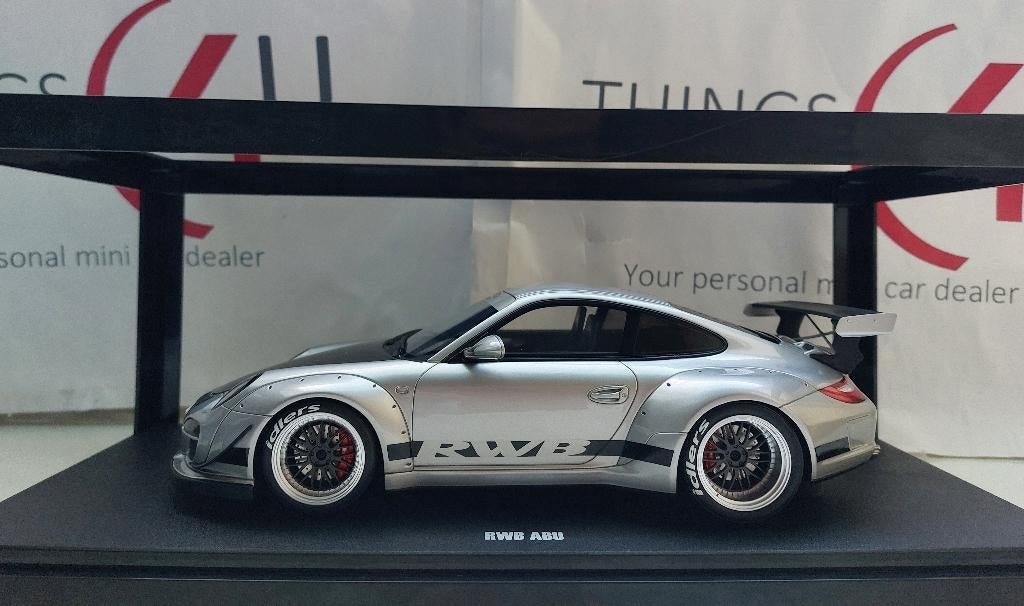 GT Spirit 1:18 Porsche 911 (997) RWB Abu Dhabi 2024 zilver, Hobby en Vrije tijd, Modelauto's | 1:18, Ophalen of Verzenden, Nieuw