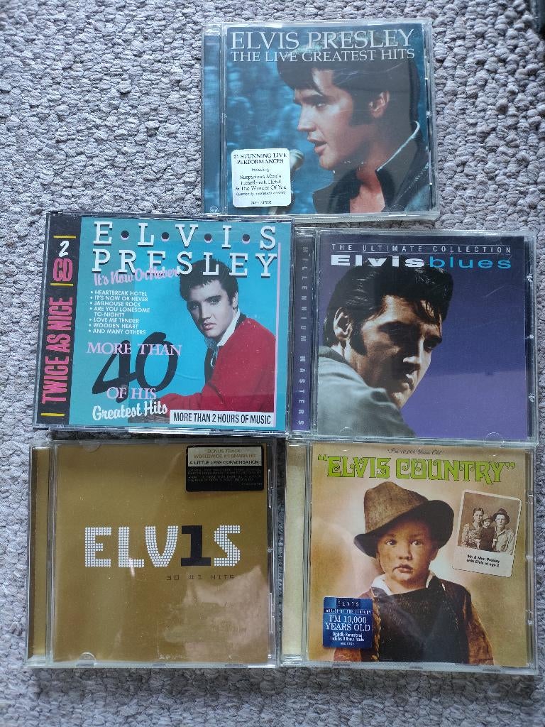 5 cd's Elvis Presley, Ophalen of Verzenden, Zo goed als nieuw