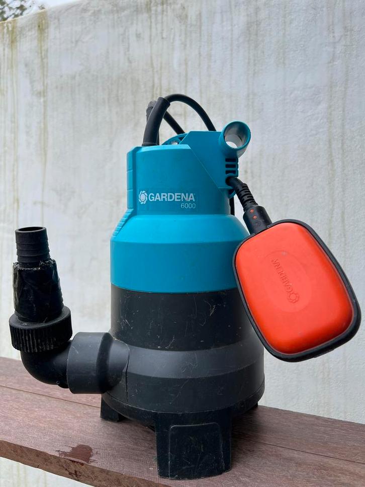 Gardena Dompelpomp 6000, Tuin en Terras, Waterpompen, Gebruikt, Elektrisch, Dompelpomp, Ophalen