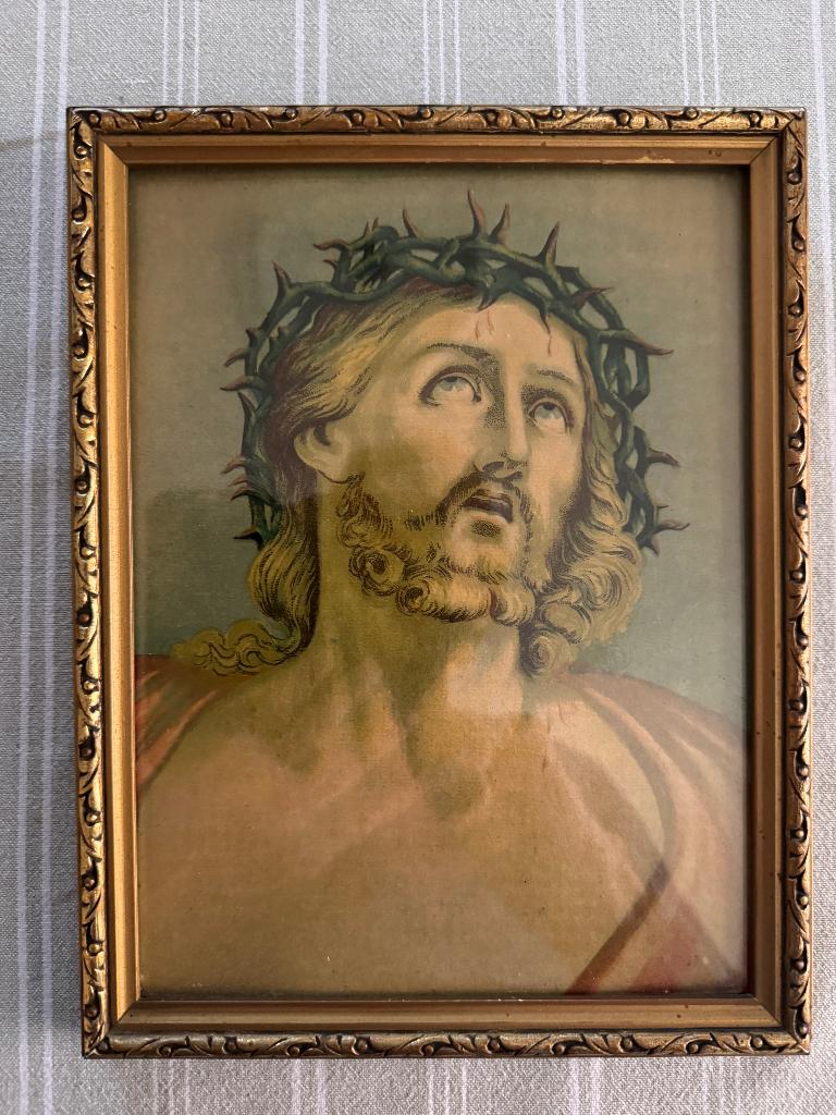 schilderij Christus  met doornkroon, Ophalen of Verzenden