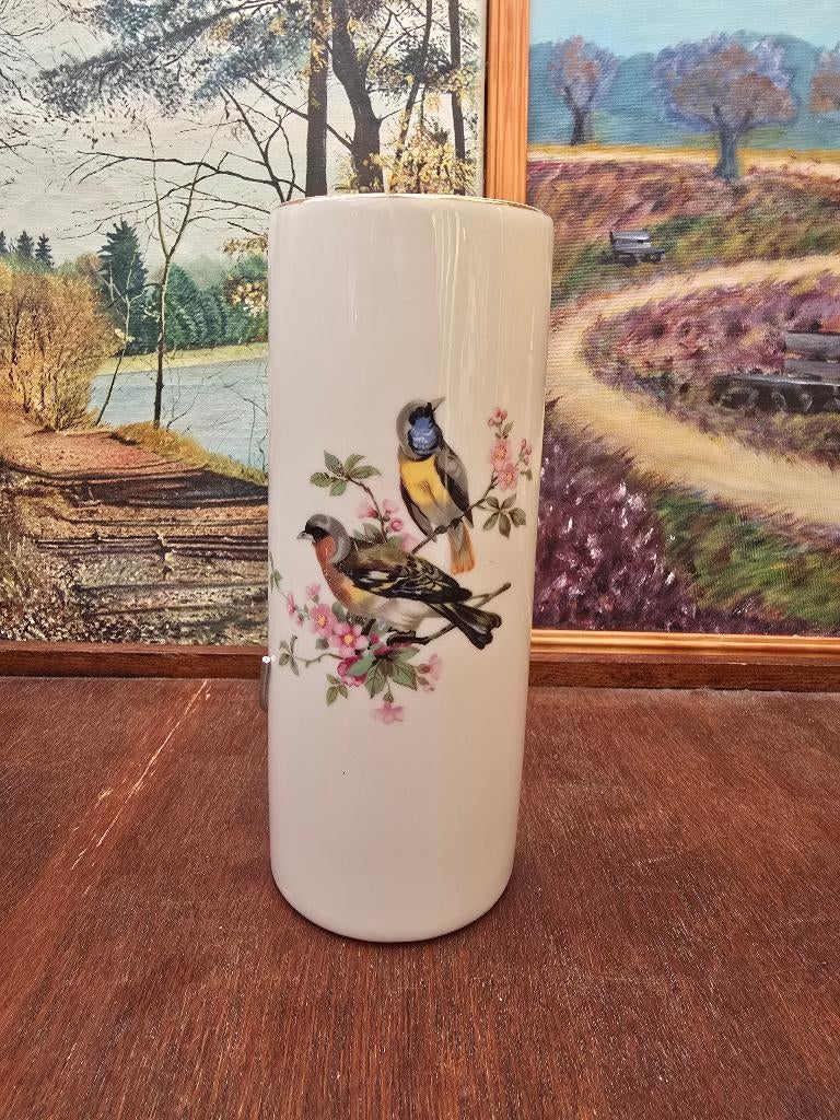 Vintage porselein luchtbevochtiger gekleurde vogels, Ophalen of Verzenden