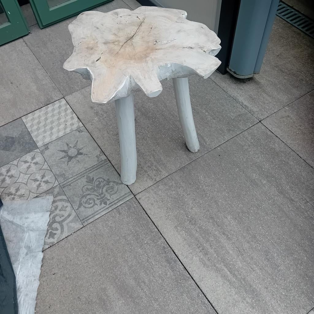 Houten krukje met 3 poten, Ophalen of Verzenden