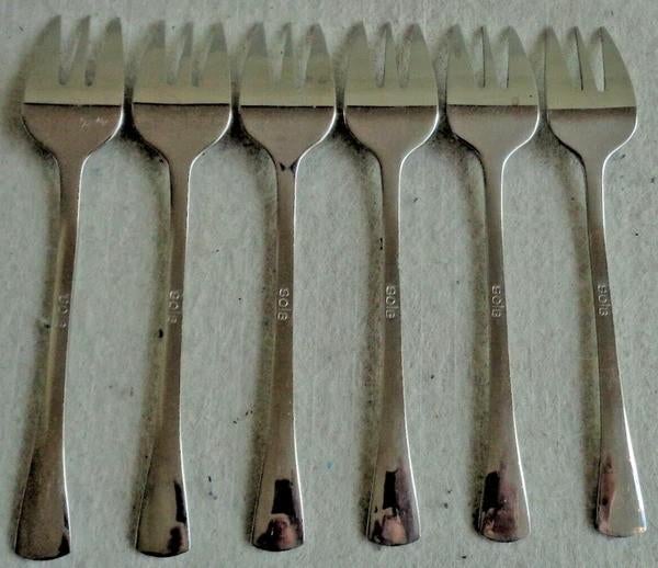 Sola Monique 6x Gebaksvork 12cm Vorken Set, Huis en Inrichting, Coolsingel 104, 3011 AG Rotterdam, Netherlands, Verzenden, Zo goed als nieuw