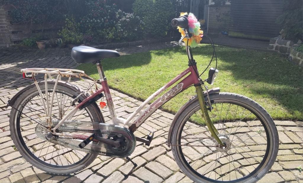 Kinderfiets 24 inch, Fietsen en Brommers, Fietsen | Dames | Sportfietsen en Toerfietsen, Minder dan 10 versnellingen, Gebruikt