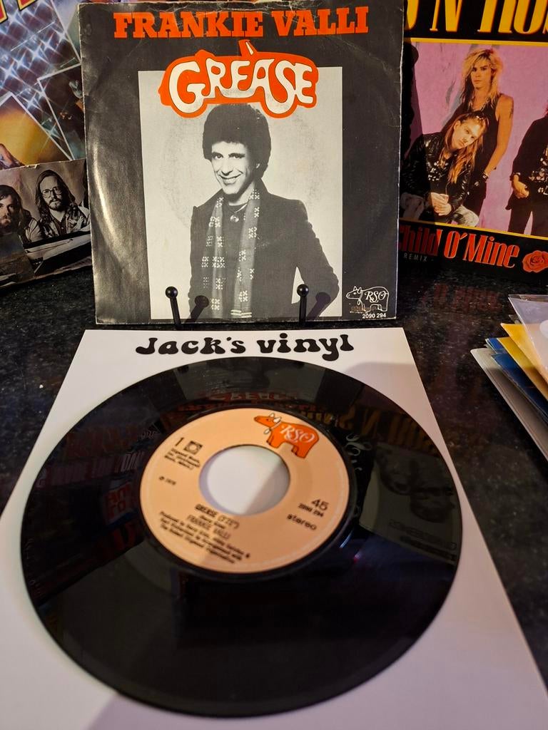 Frankie Valli - Grease (Single, 7 inch)1978, Ophalen of Verzenden, Gebruikt, Overige formaten