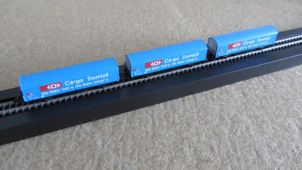 Märklin mini club : schuifwand wagon SBB-CFF - 8656, Gebruikt, Gelijkstroom, Wagon, Ophalen of Verzenden