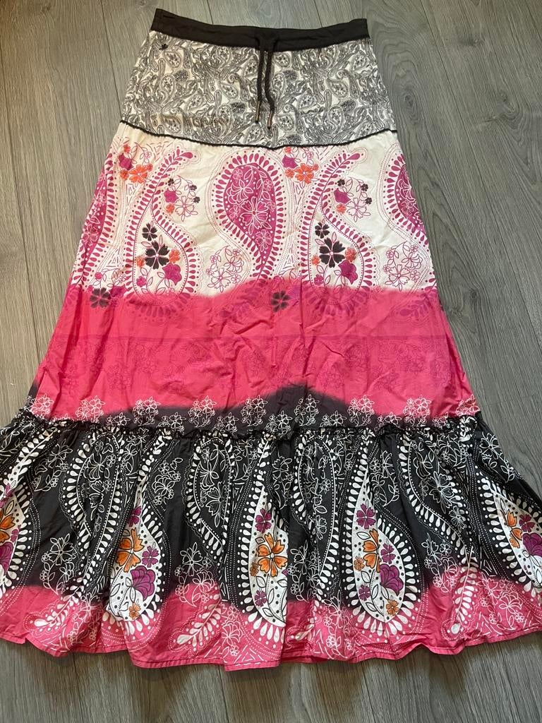 EDC zwierige  ibiza / bohemian  rok maat 36, Ophalen of Verzenden, Zo goed als nieuw, Roze, Maat 36 (S)