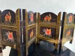 Oosters houtsnijwerk klein  kamerscherm 70/26 cm H, Ophalen of Verzenden