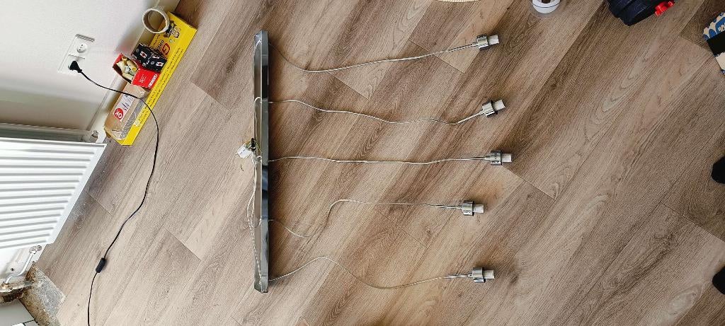 Eetkamer lamp, Huis en Inrichting, Lampen | Hanglampen, Ophalen, Gebruikt, Glas, Minder dan 50 cm