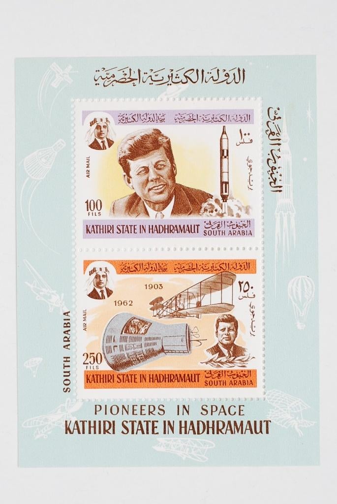 John F. Kennedy - JFK Kathiri & space research 1967, Postzegels en Munten, Postzegels | Amerika, Verzenden, Postfris, Noord-Amerika