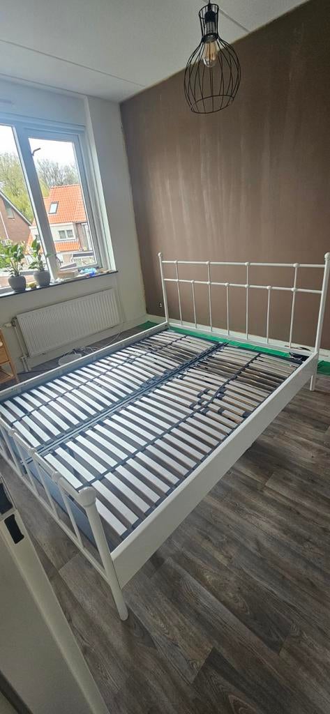 Gratis af te halen.Gietijzeren ombouw, met los onderstel bed, Ophalen, Gebruikt, Zwart, Tweepersoons