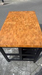 IKEA VADHOLMA Keukeneiland / Werkbank 120x79x90 cm, Ophalen, 100 tot 150 cm, Bruin, Zo goed als nieuw