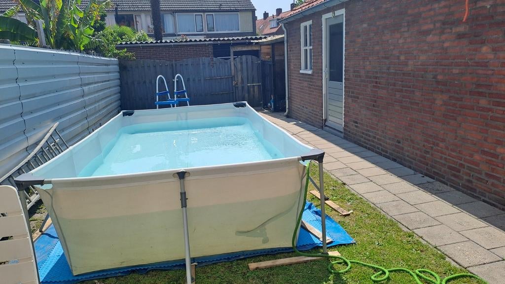 Zwembad 4x2 90 cm hoog, Tuin en Terras, Zwembaden, Ophalen, Gebruikt, Opzetzwembad, Rechthoekig