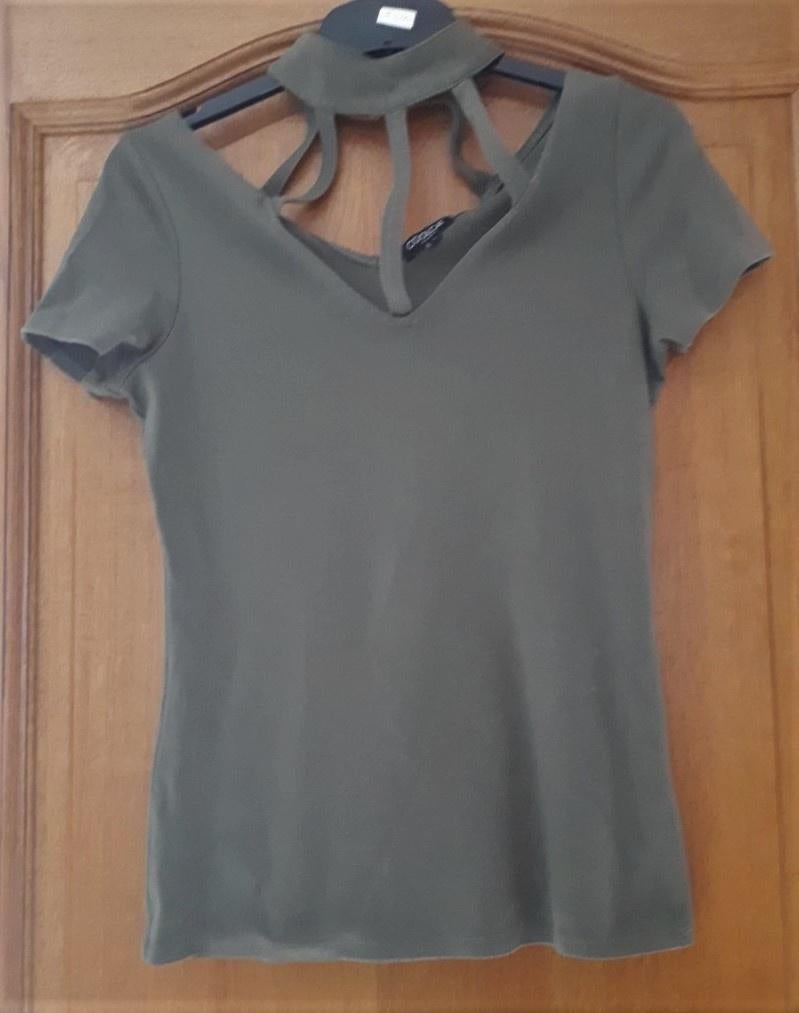 Tshirt KM - Coolcat - khaki - maat M, Maat 38/40 (M), Verzenden, Zo goed als nieuw, Coolcat