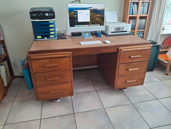 Vintage bureau, Huis en Inrichting, Bureaus, Gebruikt, Ophalen