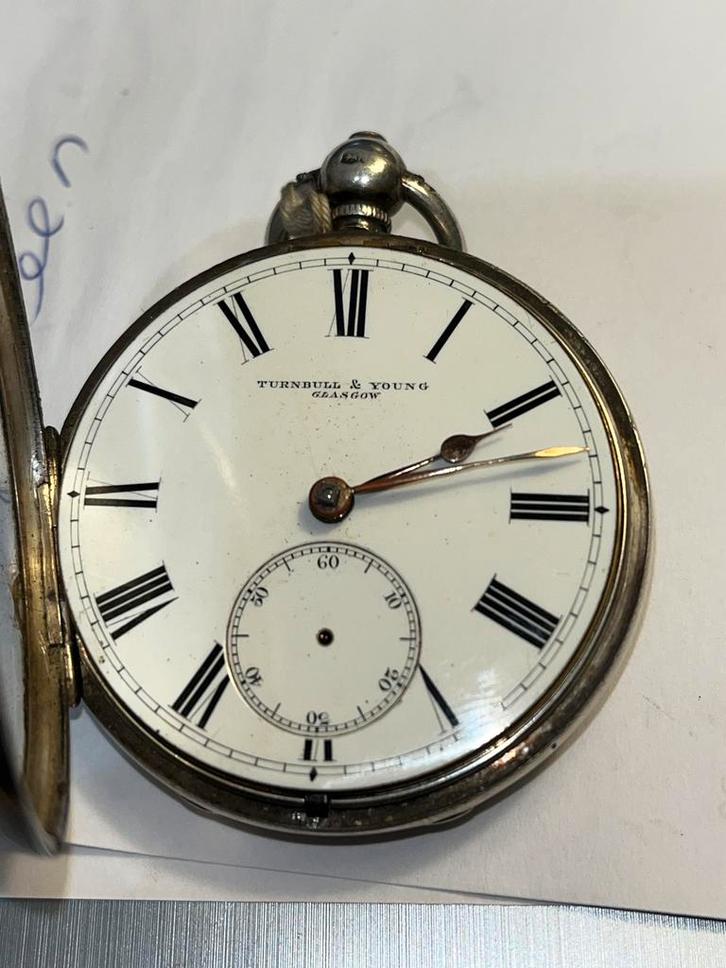 Zilver horloge, Sieraden, Tassen en Uiterlijk, Horloges | Antiek, Overige merken, Zilver, Verguld, Ophalen of Verzenden