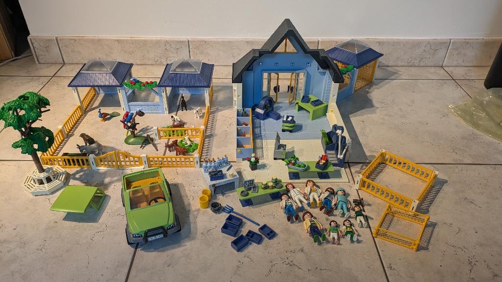 Playmobil 4343, 4344, 4345, 4346 Dierenkliniek,auto,praktijk, Kinderen en Baby's, Speelgoed | Playmobil, Ophalen of Verzenden