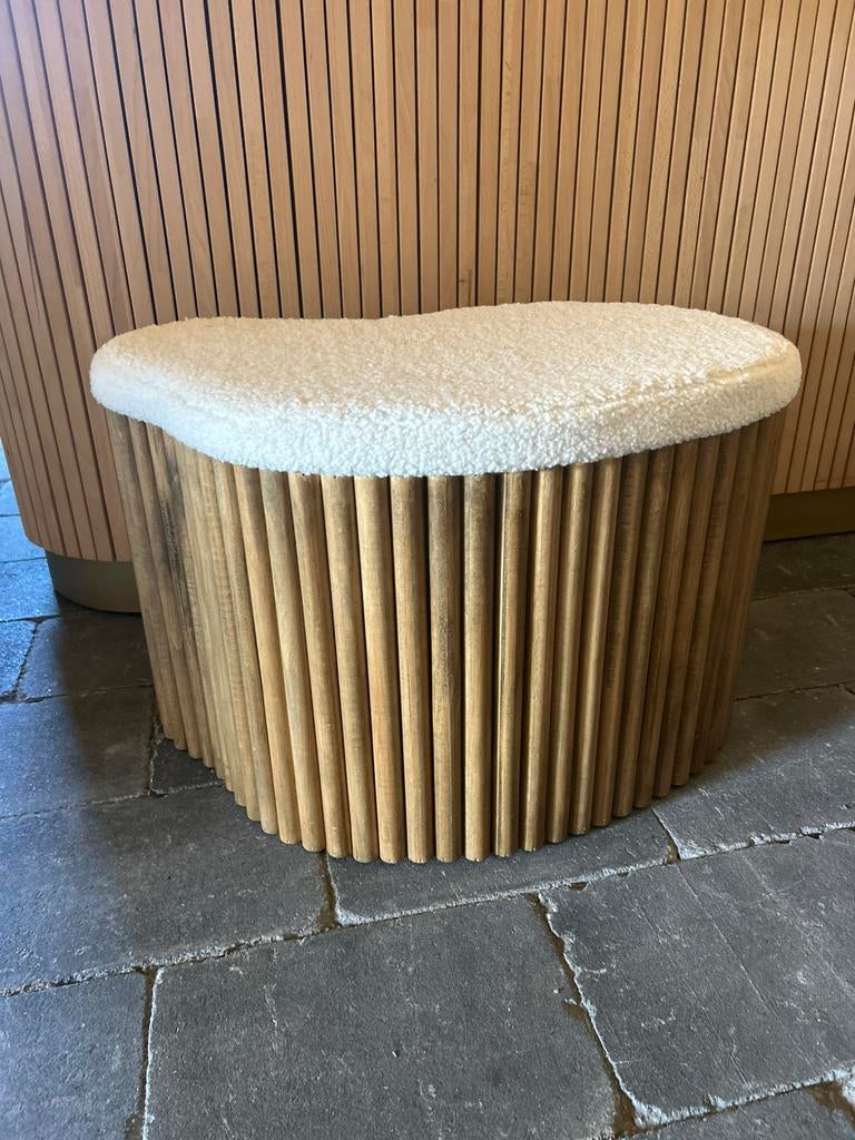 Poef, Ophalen, Zo goed als nieuw, Rond, Minder dan 50 cm