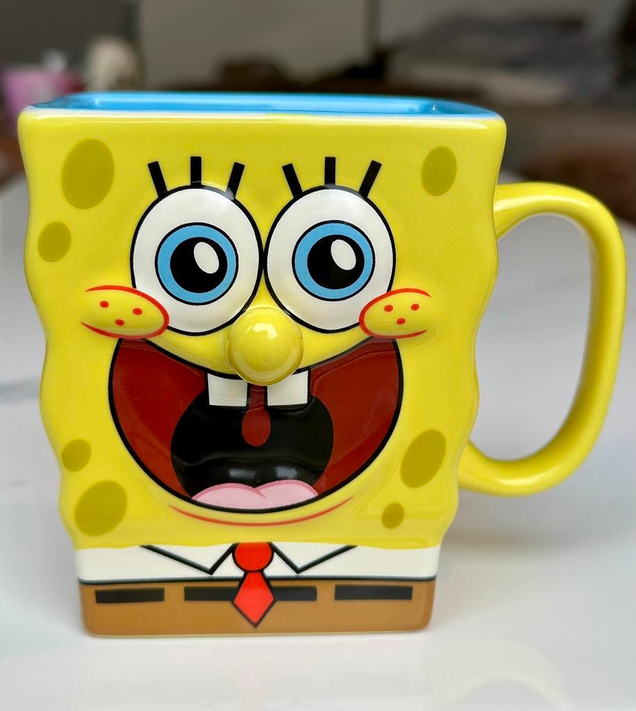 Originele SpongeBob SquarePants 3D Mok – Nickelodeon, Overige typen, Geel, Nieuw, Ophalen of Verzenden