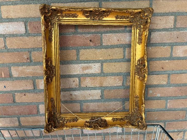 schilderijlijst, Huis en Inrichting, Woonaccessoires | Lijsten, Gebruikt, Minder dan 50 cm, Minder dan 50 cm, Hout, Ophalen