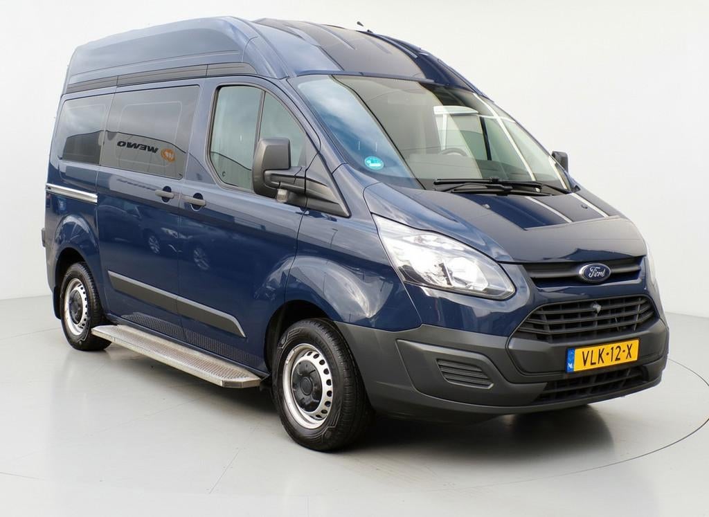 Ford Transit Custom 310 2.2 TDCI L1H2 Ambiente DC Rolstoelbu, Auto's, Bestelauto's, Voorwielaandrijving, Euro 5, 4 cilinders, 14 km/l