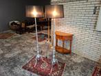 Elegante Barok Vloerlamp Aluminium Prachtstaat 2x. Kijk!,, Huis en Inrichting, Lampen | Vloerlampen, Ophalen, Zo goed als nieuw