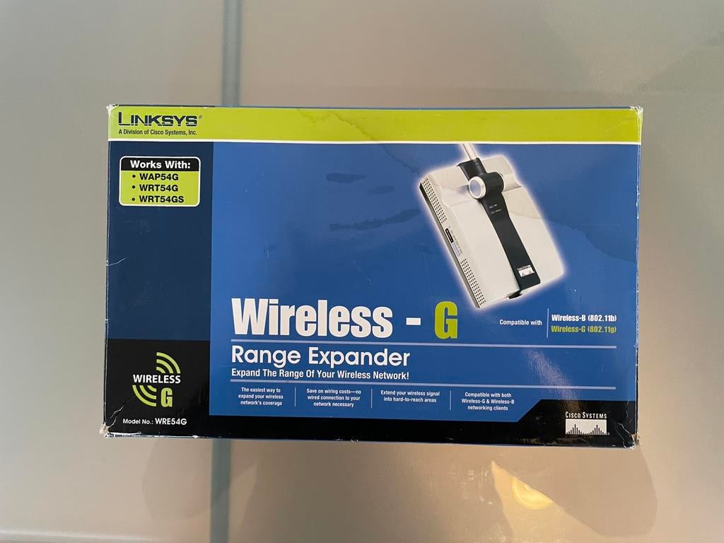 Linksys Wireless-G Range Expander, Ophalen, Zo goed als nieuw