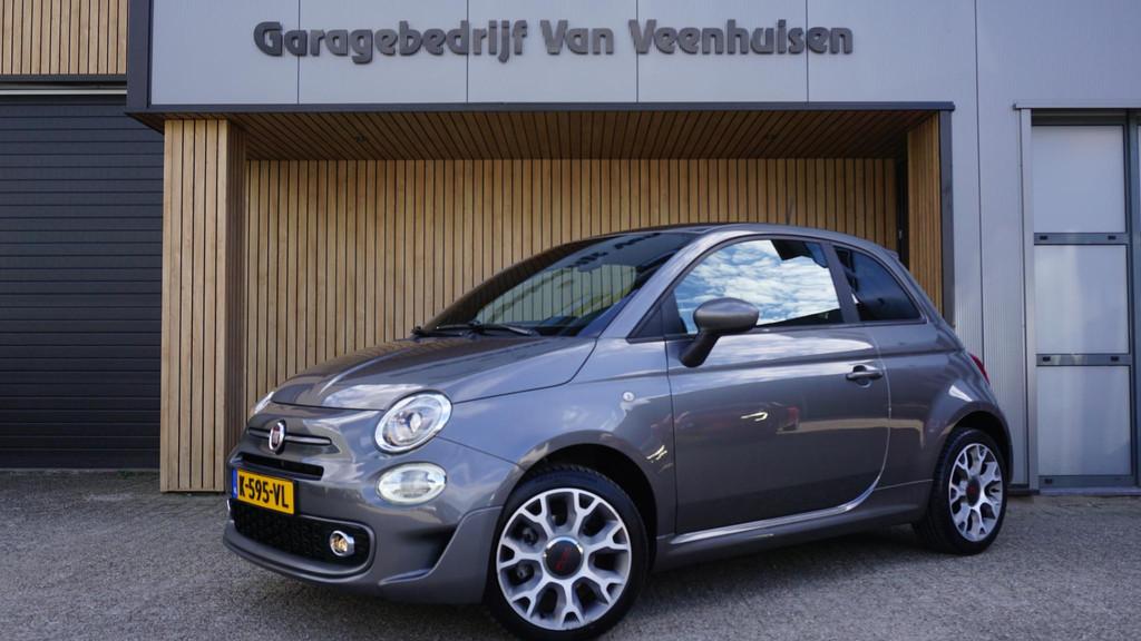 Fiat 500 1.2 69pk Sport Virtual Cockpit H-leder 16inch LM Cl, Auto's, Voorwielaandrijving, Stof, Gebruikt, 4 cilinders
