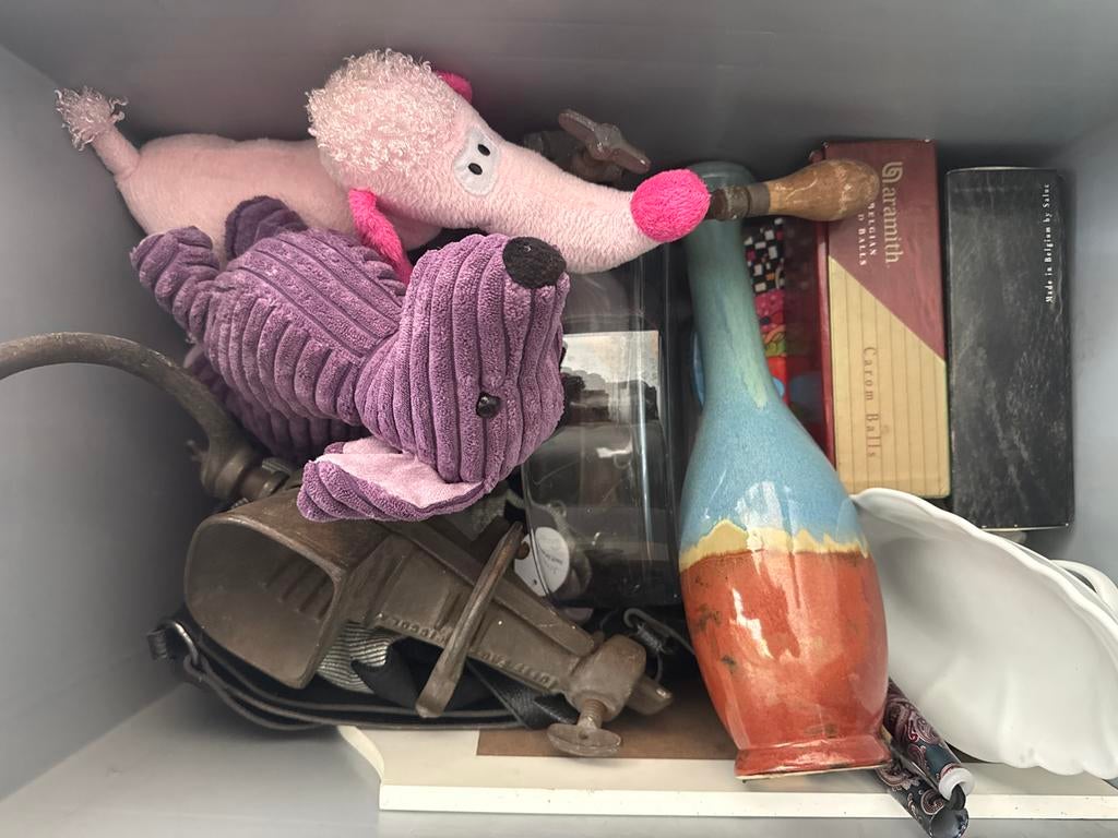 Rommelmarkt spullen:, Ophalen, Gebruikt