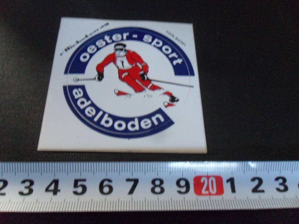 sticker Zwitserland Oester - Sport Adelboden  ski, Ophalen, Zo goed als nieuw