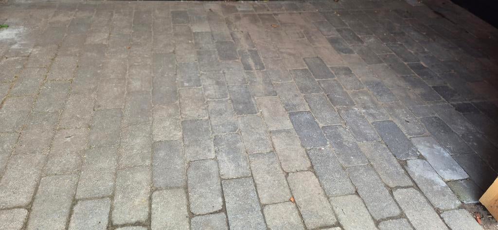 Circa 18m² straatwerk 6 cm dikke stenen, Tuin en Terras, Overige typen, Ophalen of Verzenden, Zo goed als nieuw, 10 m² of meer