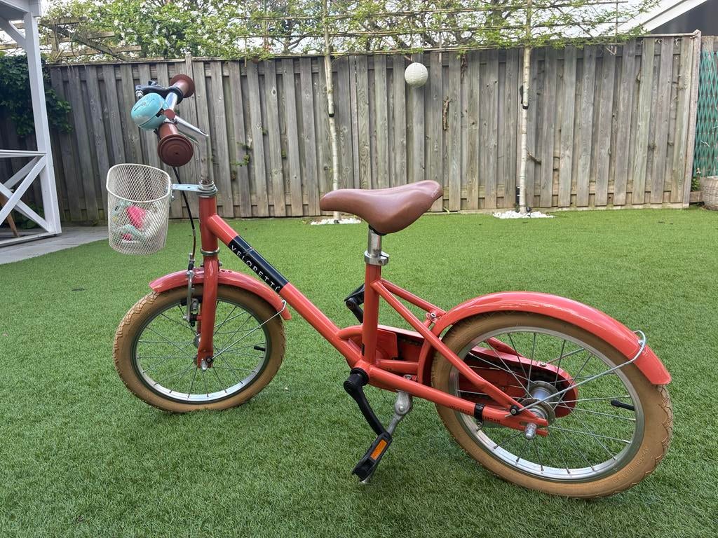 Veloretti kinderfiets 16 inch maxi Salmon, Fietsen en Brommers, Fietsen | Kinderfietsjes, Ophalen, Gebruikt, 16 tot 20 inch