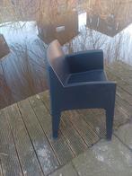 Stapelbare tuinstoelen - Zwart kunststof, Ophalen of Verzenden, Zo goed als nieuw, Kunststof, Stapelbaar
