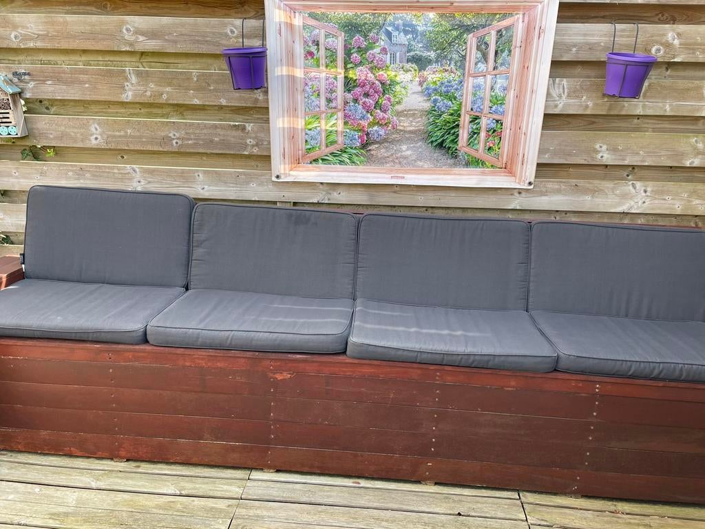 Grote tuinbank, Ophalen, Gebruikt, Hout