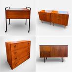 MidCentury, jaren 60 en 70 vintage, dressoirs, lampen, vazen, Huis en Inrichting, Ophalen, Gebruikt, 150 tot 200 cm, Eikenhout