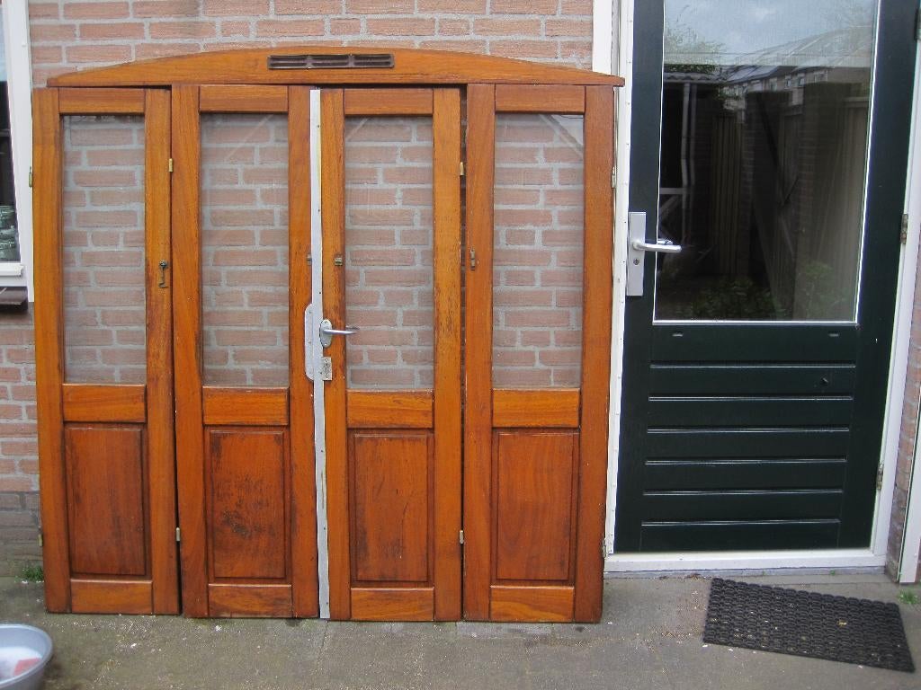 massief teakhouten scheepsdeuren/ingangsschot, Watersport en Boten, Bootonderdelen, Gebruikt, Overige typen, Motorboot, Ophalen