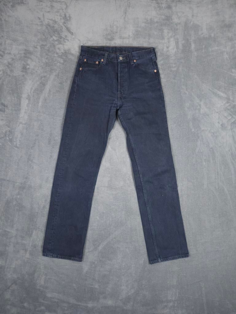 Levis Broek 501 W30 L32 Straight Fit Donkerblauw Vintage., Kleding | Heren, Spijkerbroeken en Jeans, Zo goed als nieuw, W32 (confectie 46) of kleiner