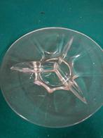 Hapjes schaal van glas met drie vakken, rond, Verzamelen, Retro, Ophalen of Verzenden