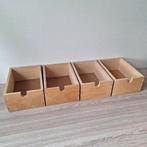 Houten laatjes voor Ikea Moppe/Fira ladenkastjes, Minder dan 50 cm, Ophalen of Verzenden, Zo goed als nieuw, 3 of 4 laden